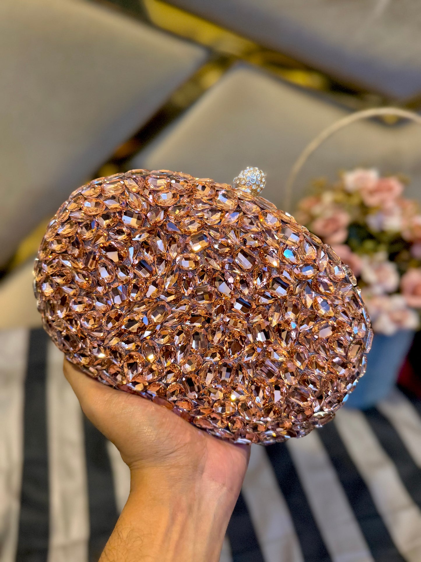 All over stone gorgeous party clutch- premium version