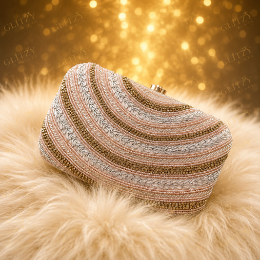 Indian joy puri handworked beautiful party evening clutch | Glitzy