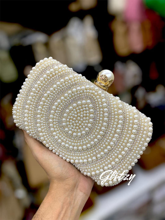 Pearl design exclusive party purse