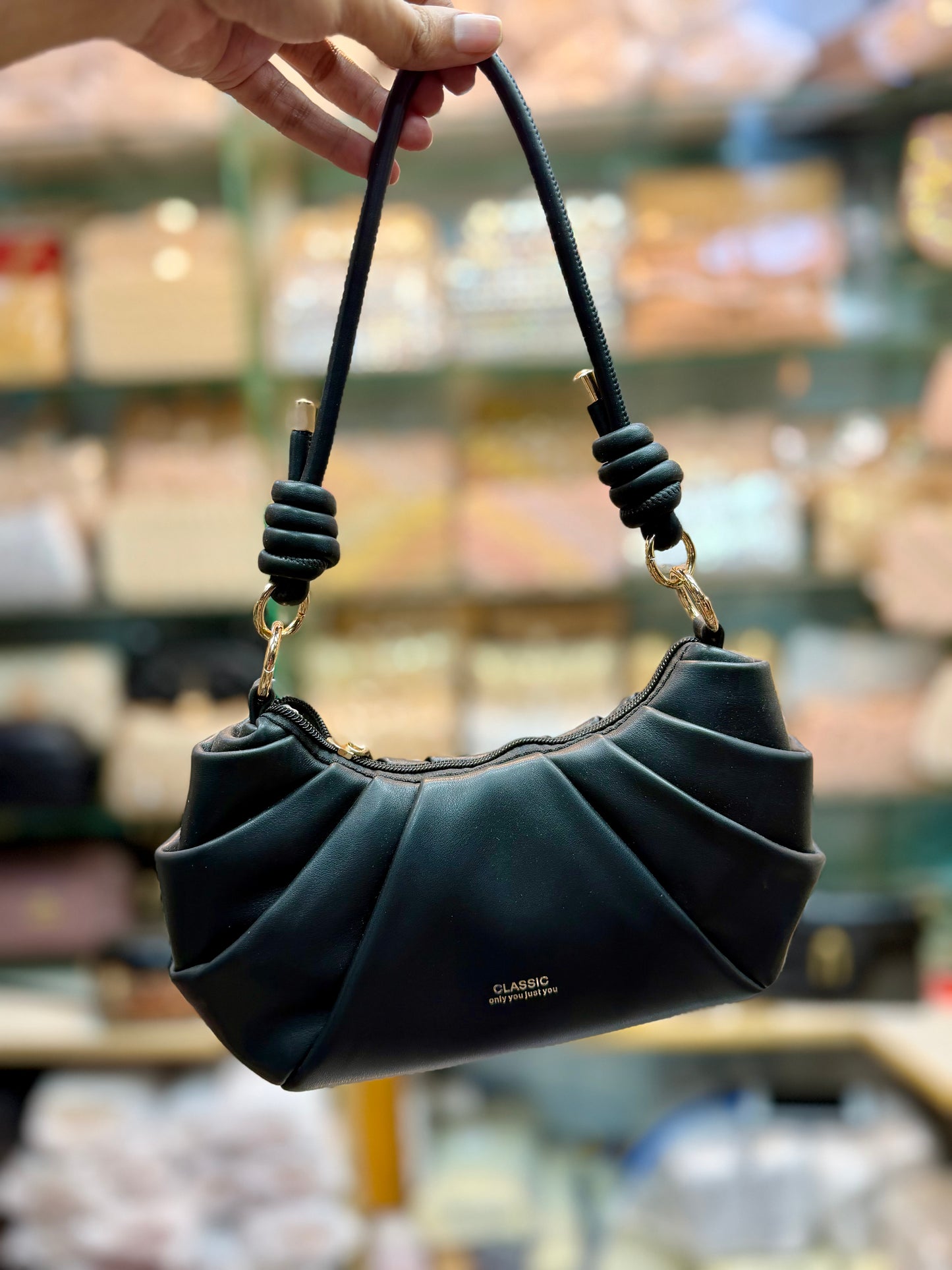Fashionable classic shoulder bag with long strap premium quality imported bag