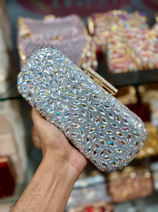 A stunning imported stone party purse.