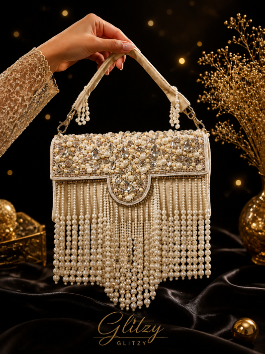 Exclusive gorgeous indian Joypuri collection party bridal handbag in BD | Glitzy