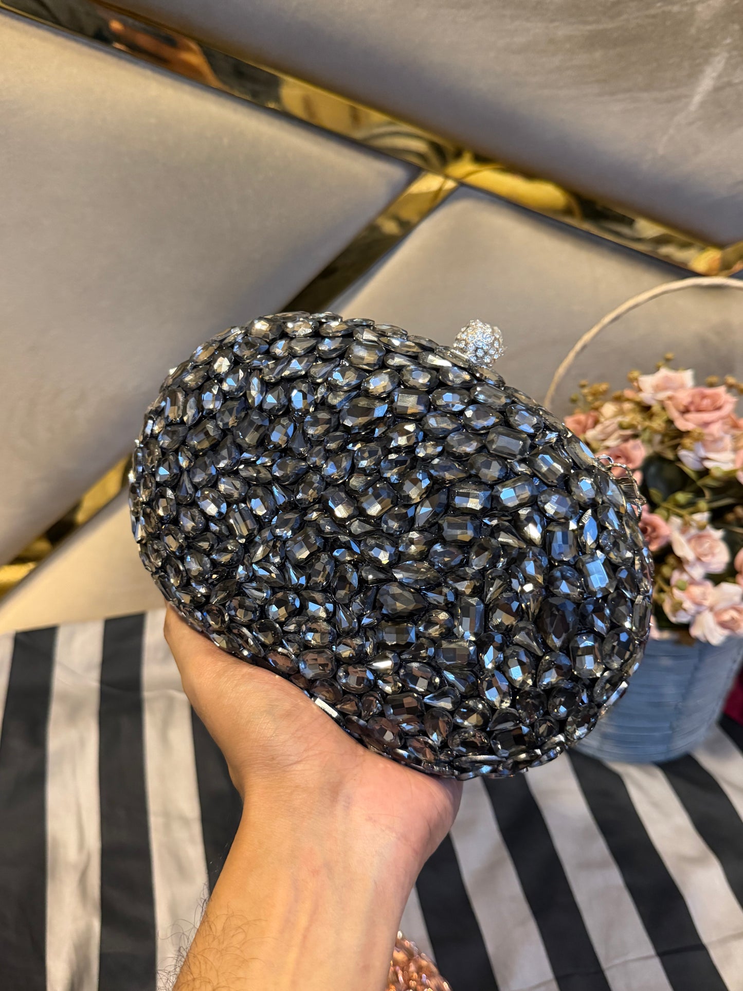 All over stone gorgeous party clutch- premium version
