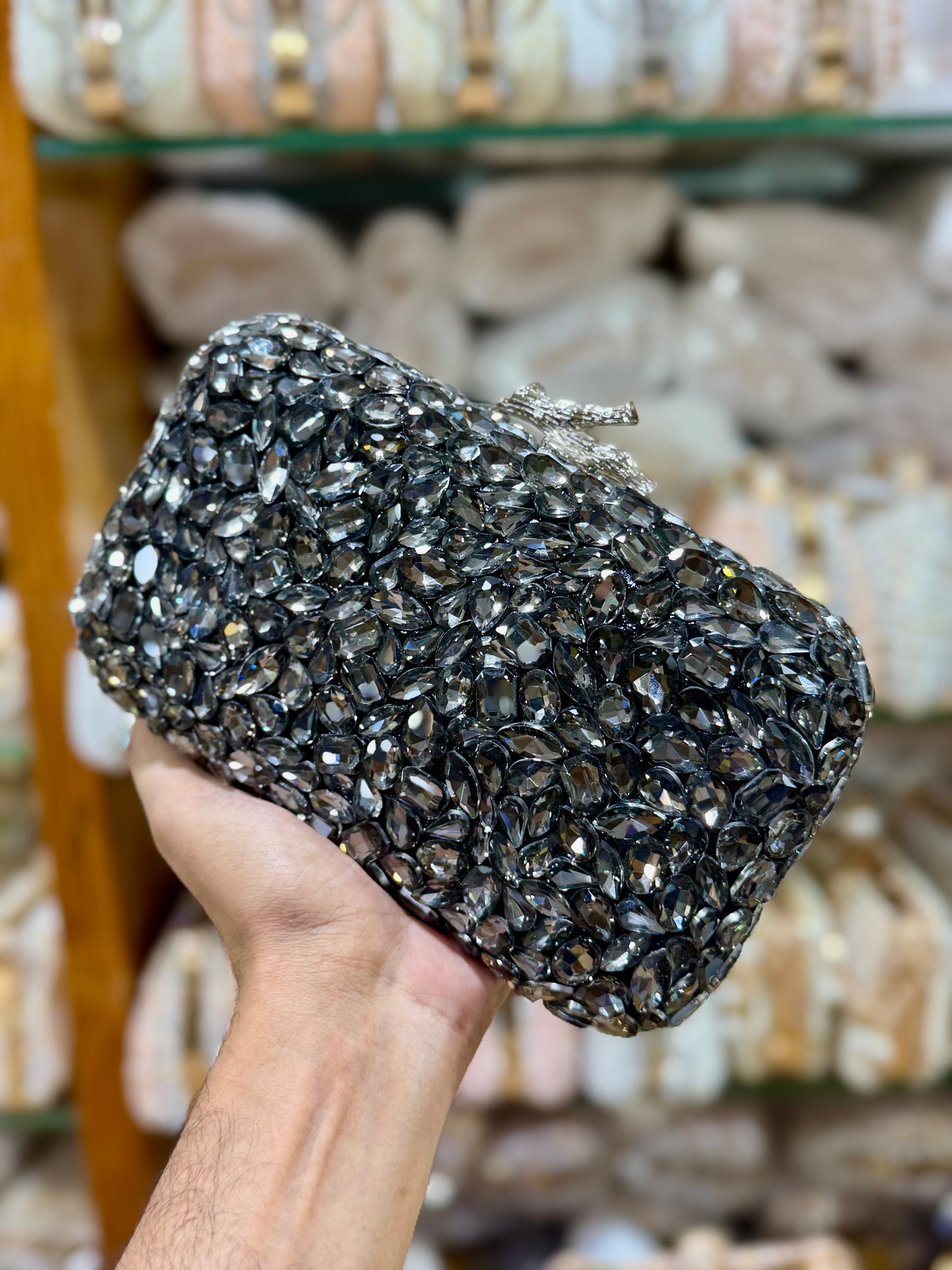 All over stone worked party purse-premium version