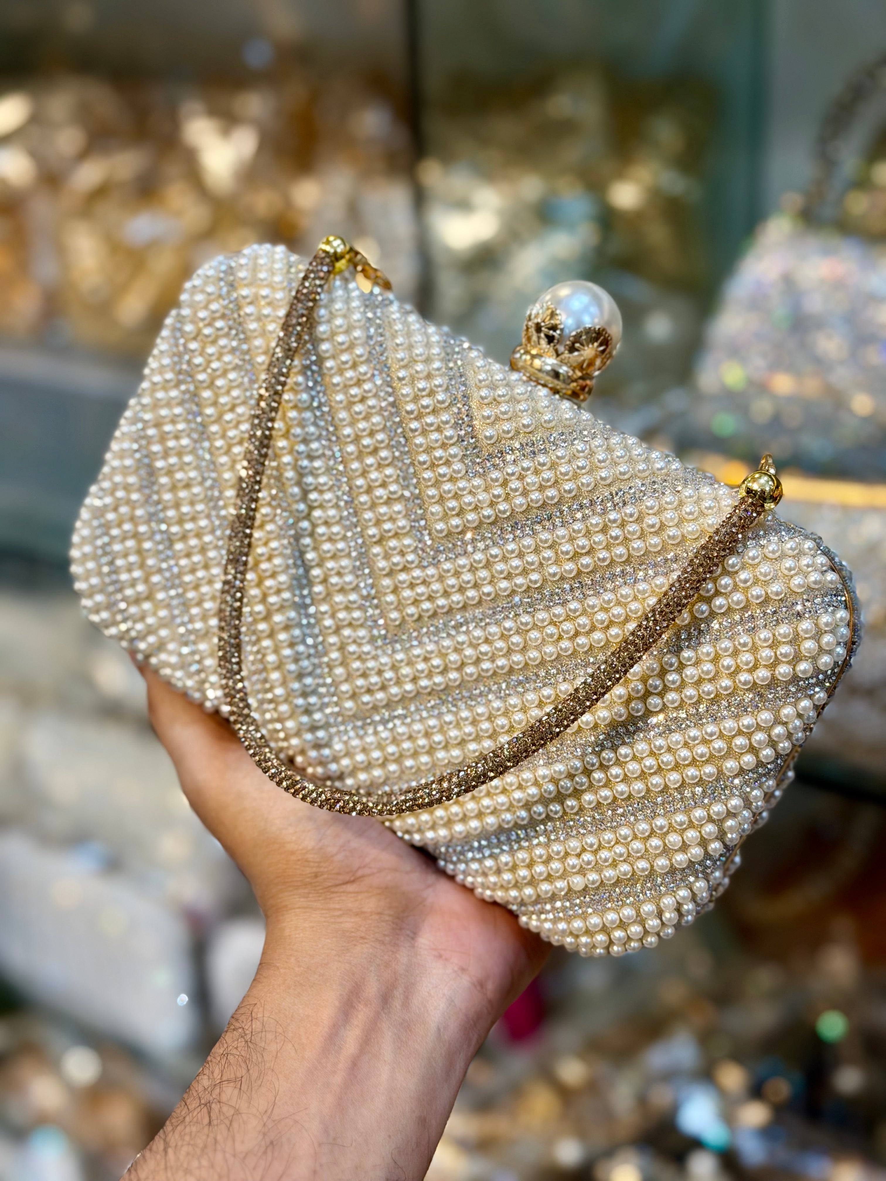 New pearl design gorgeous party purse
