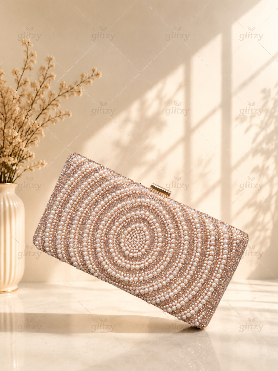 Beautiful both side gorgeous pearl worked party at discount OFFER | Glitzy