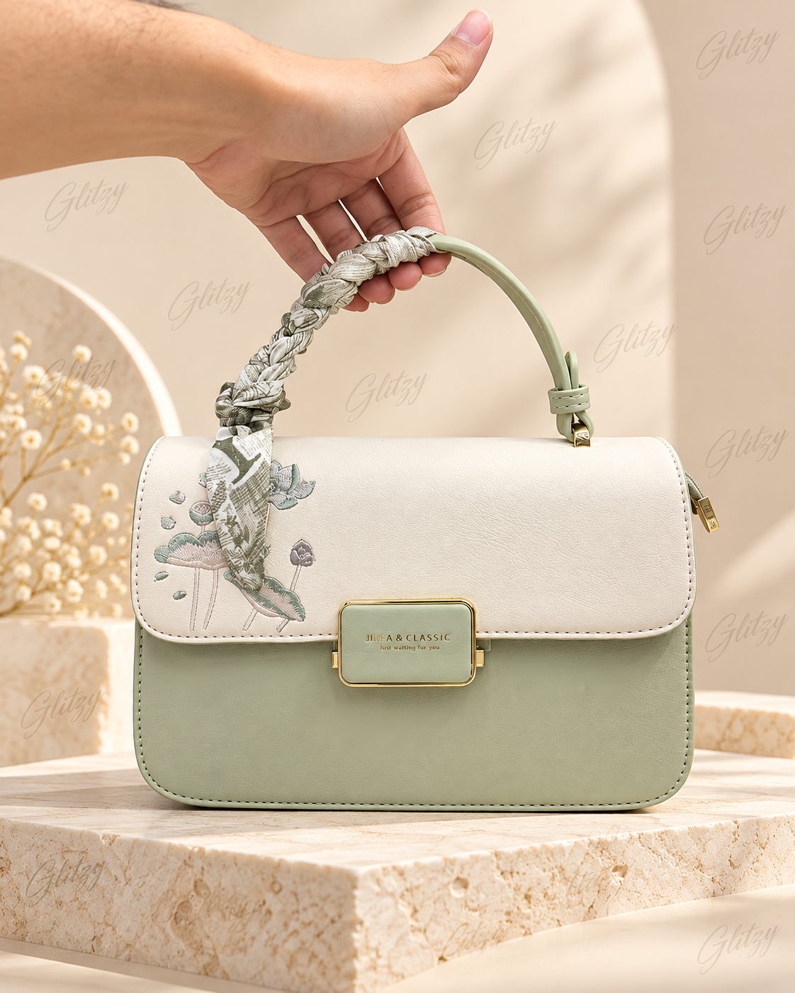 Jinfa & Classic fashionable premium handbag | Glitzy