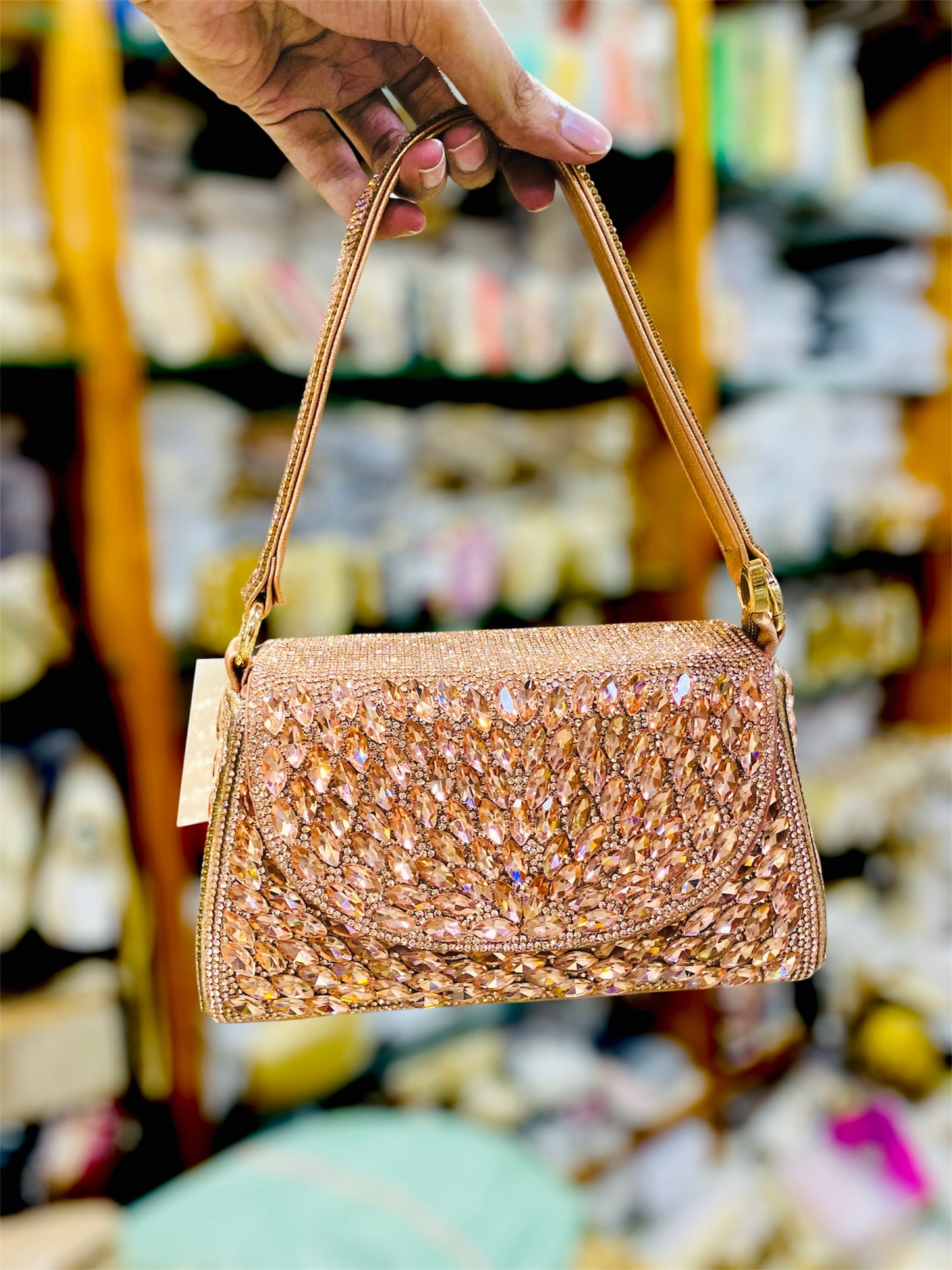 Gorgeous all over stone worked party bag