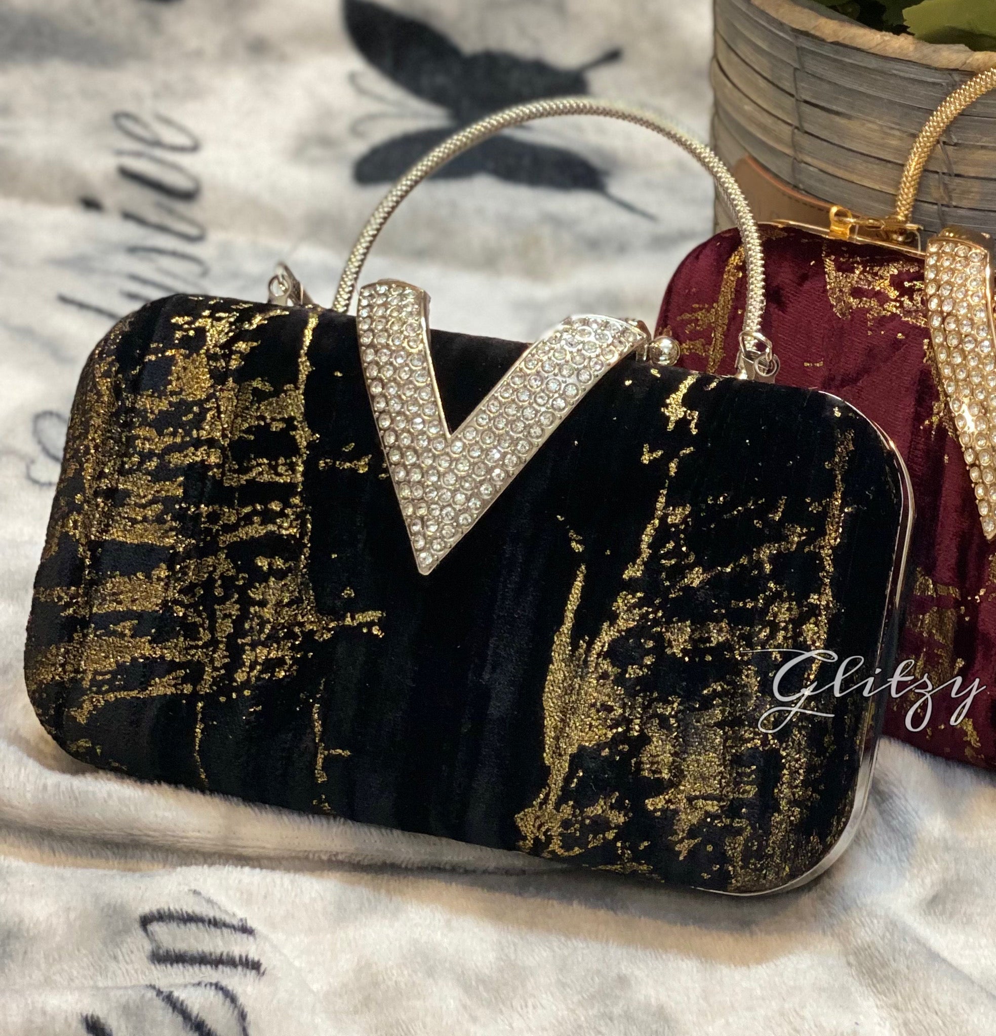 Beautiful Velvet finish gorgeous party bag