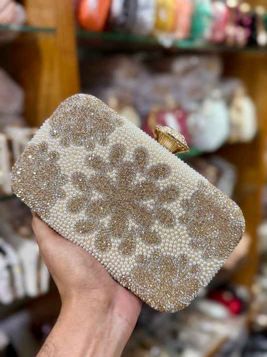 Exclusive pearl design party purse