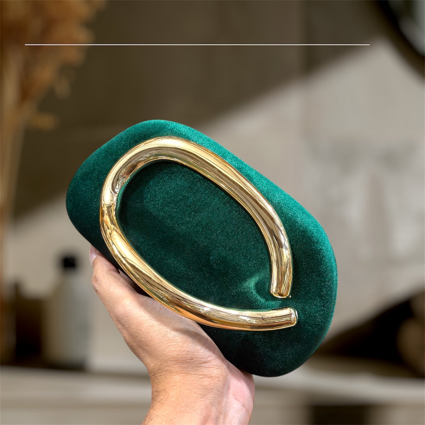 Trending viral velvet fashionable clutch