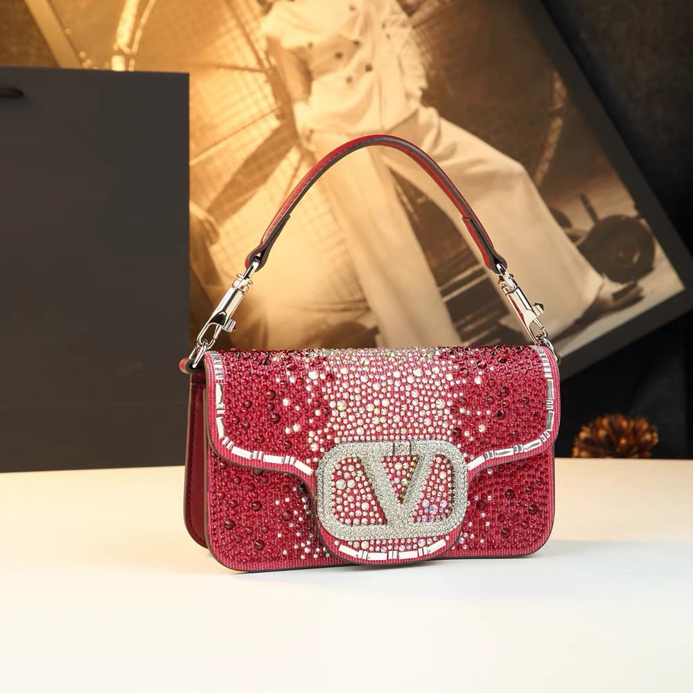 A luxurious, sparkling stone party bag