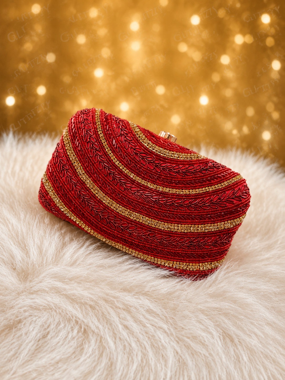 Indian joy puri handworked beautiful party evening clutch | Glitzy