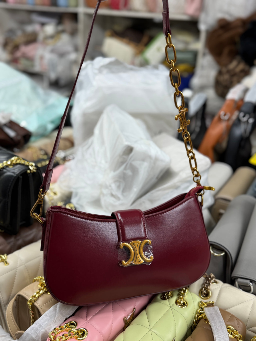 Fashionable luxury design shoulder sling bag