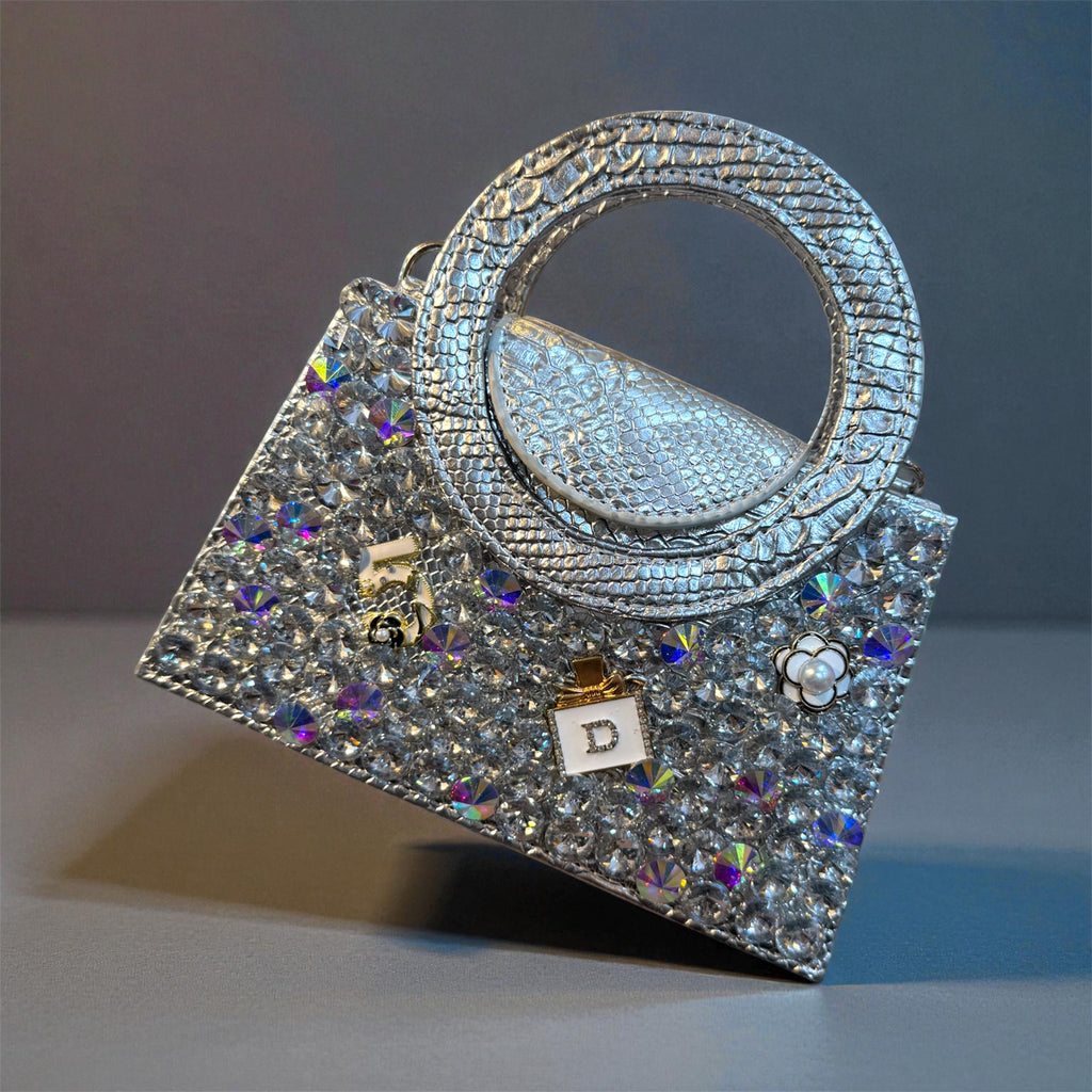 All over stone worked party bag