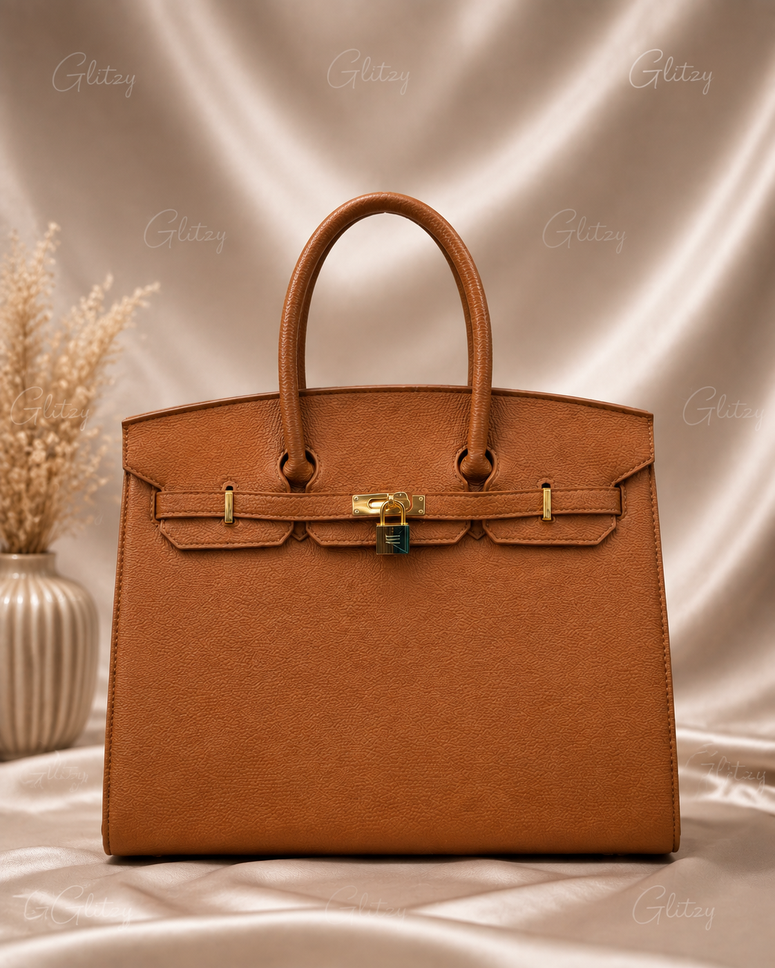 Luxury Leather Birkin Style Tote Bag for Women – Designer Handbag BD
