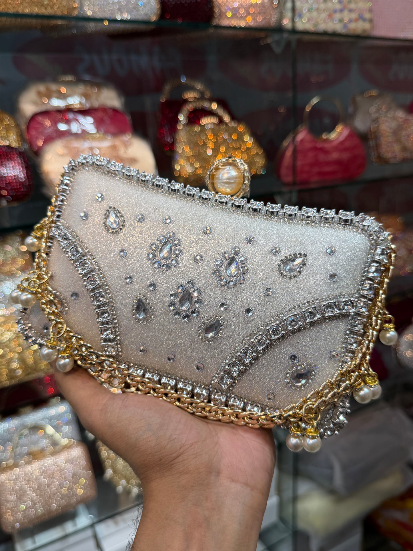 Exclusive gorgeous looking party clutch
