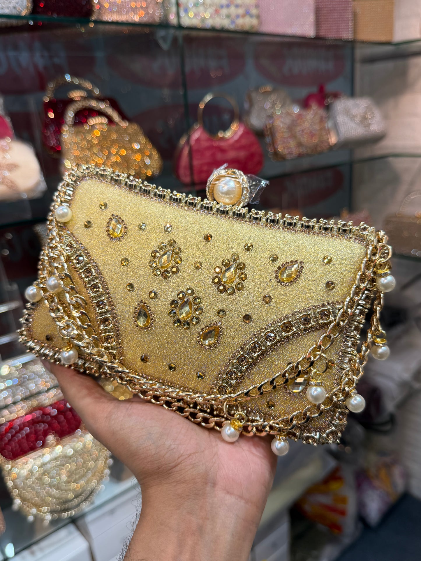 Exclusive gorgeous looking party clutch