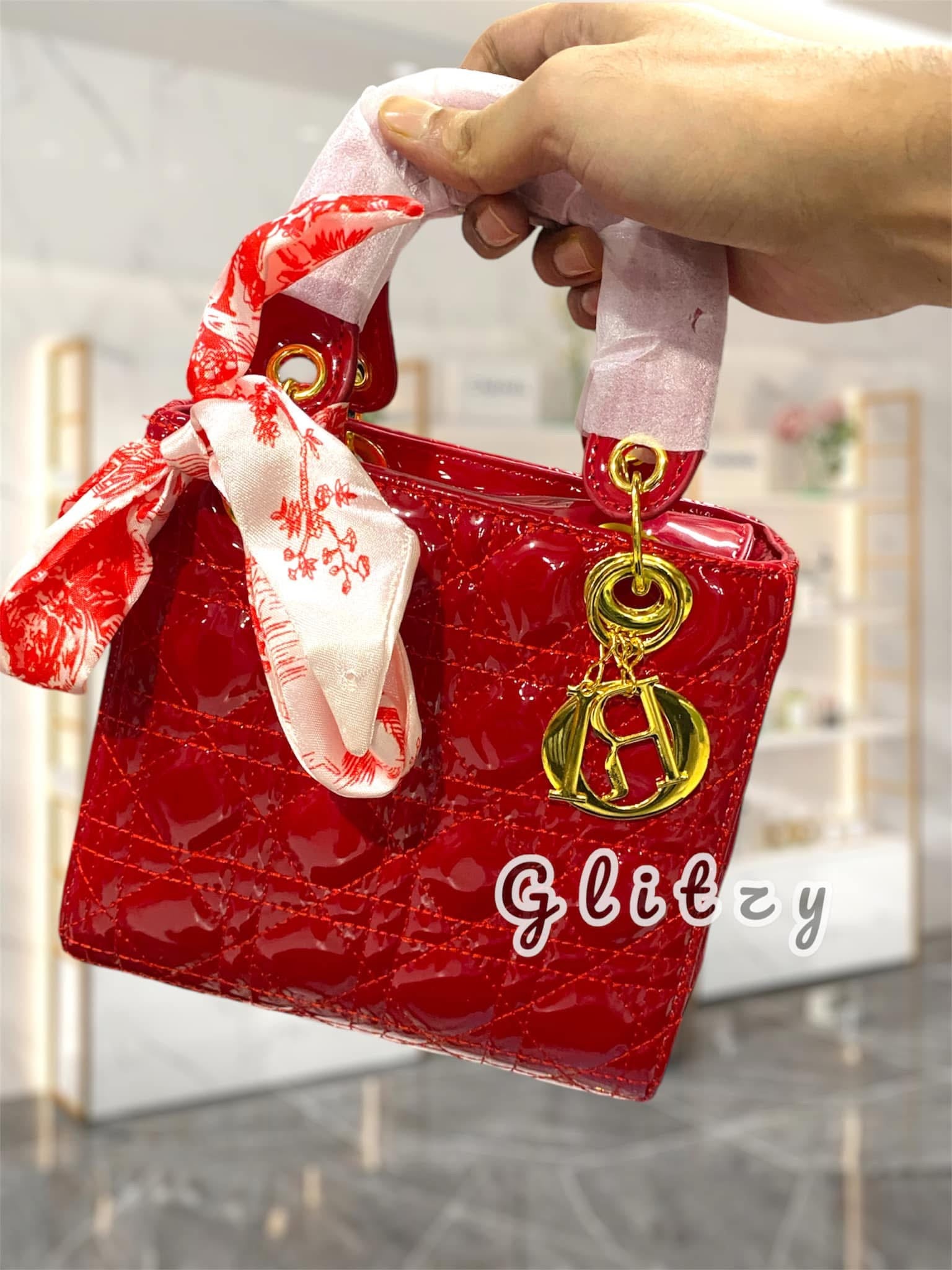 Fashionable trendy handbag