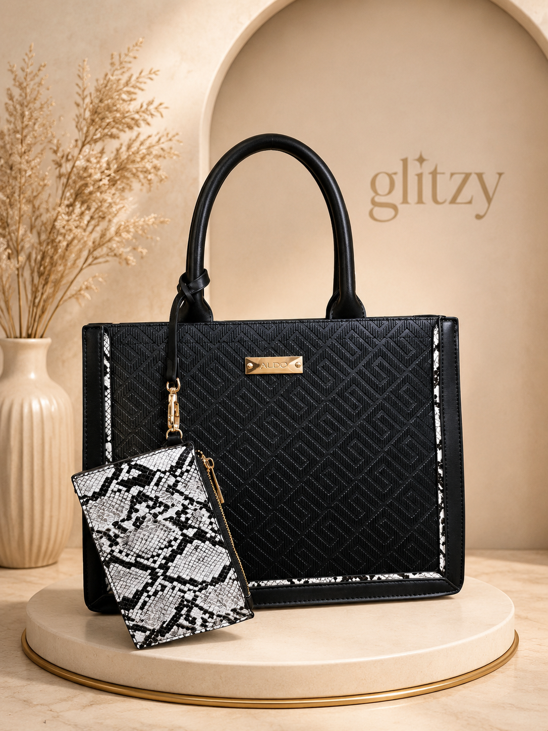 Fashionable trendy Handbag with long strap | ALDO Black