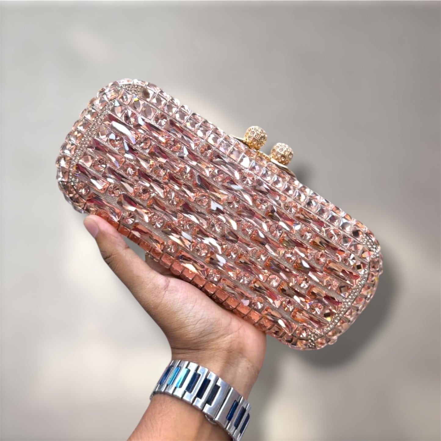 Exclusive shiny stone premium party clutch | glitzy
