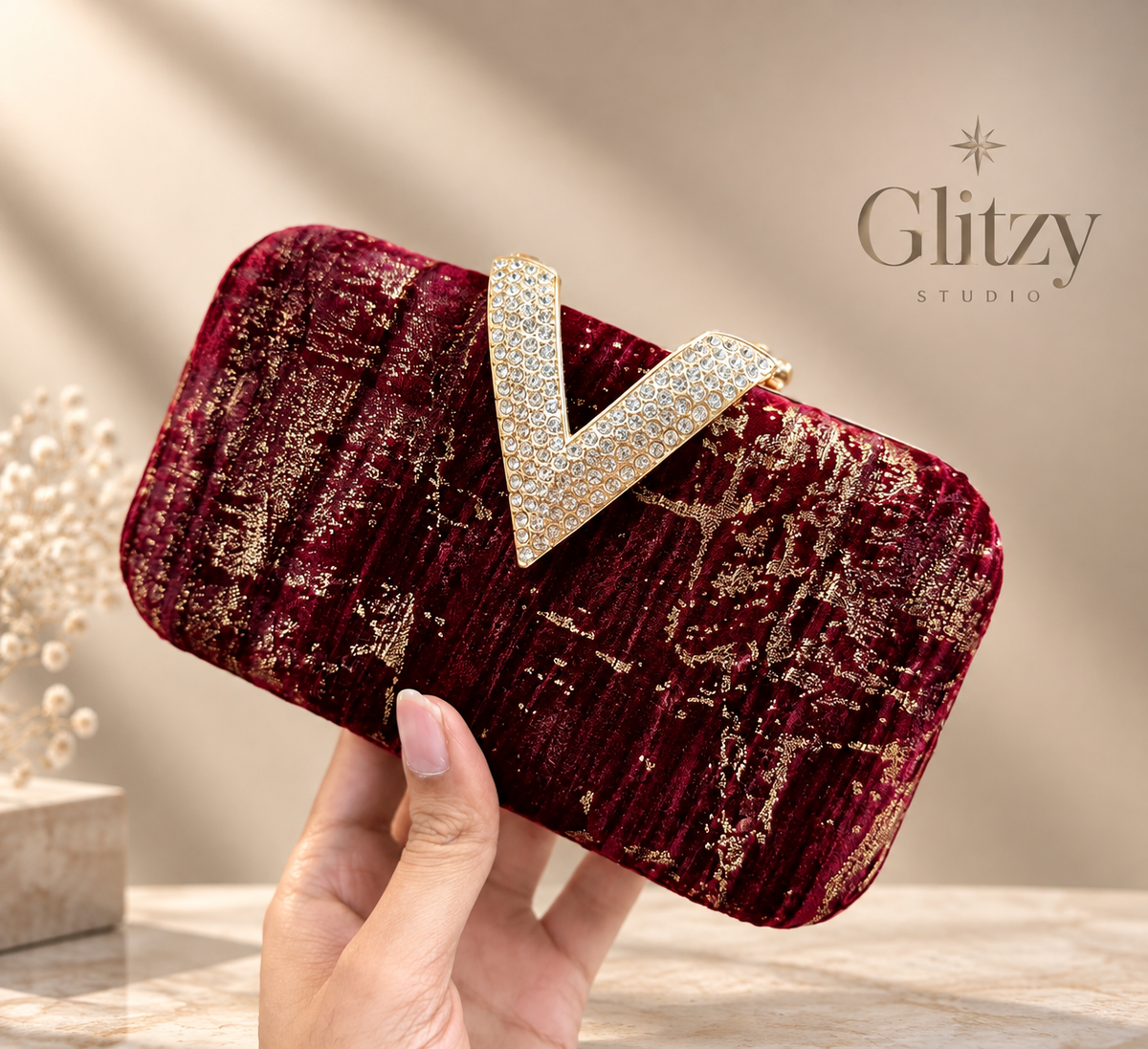 Beautiful Velvet finish gorgeous party bag