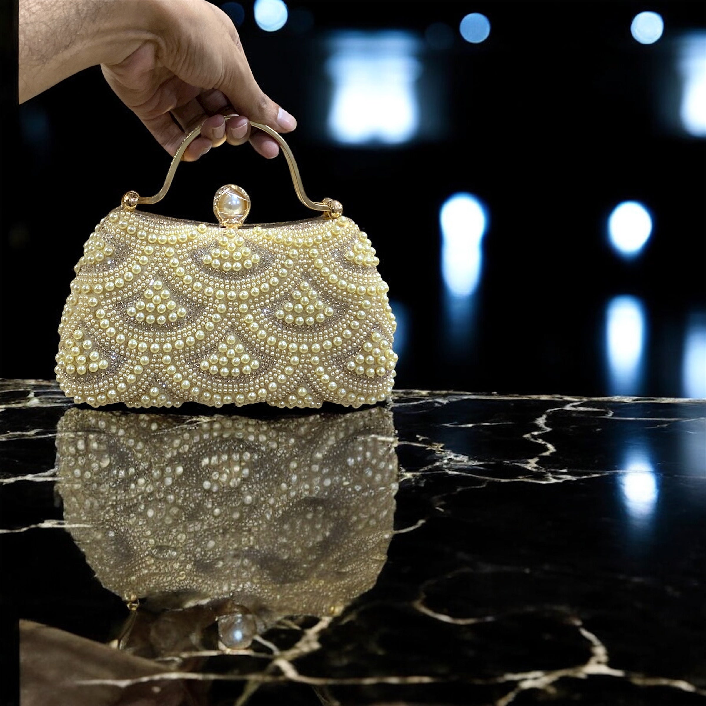 Pearl design party purse party bag