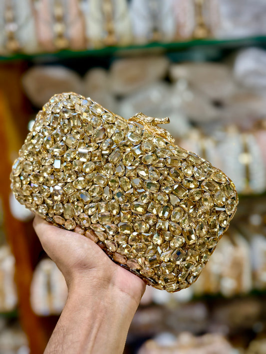 All over stone worked party purse-premium version