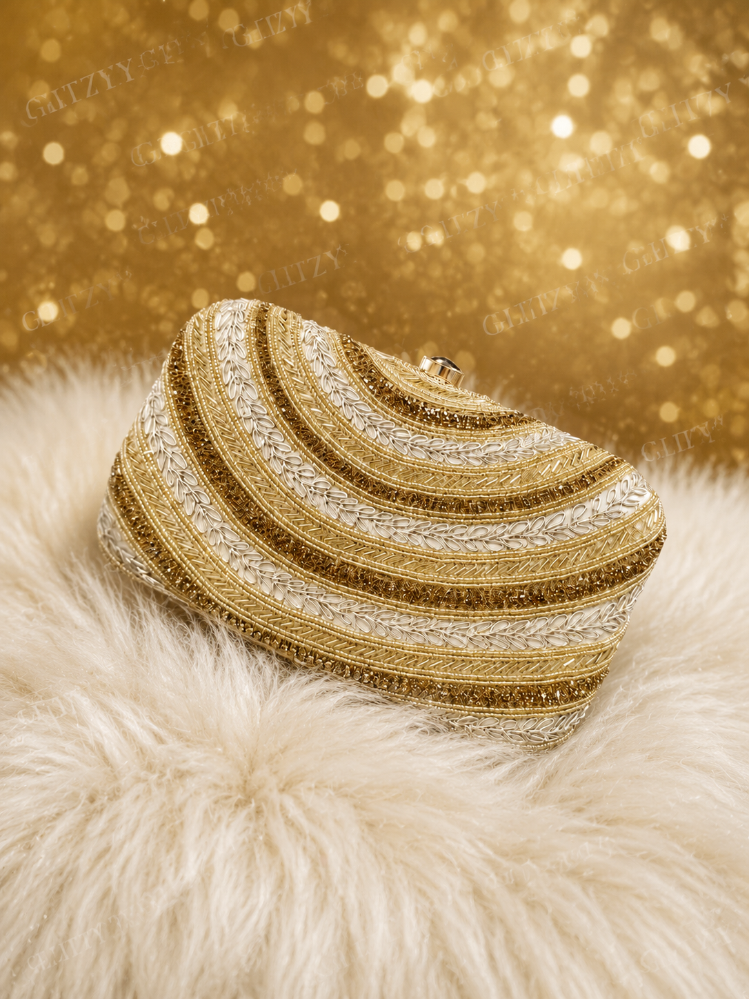 Indian joy puri handworked beautiful party evening clutch | Glitzy