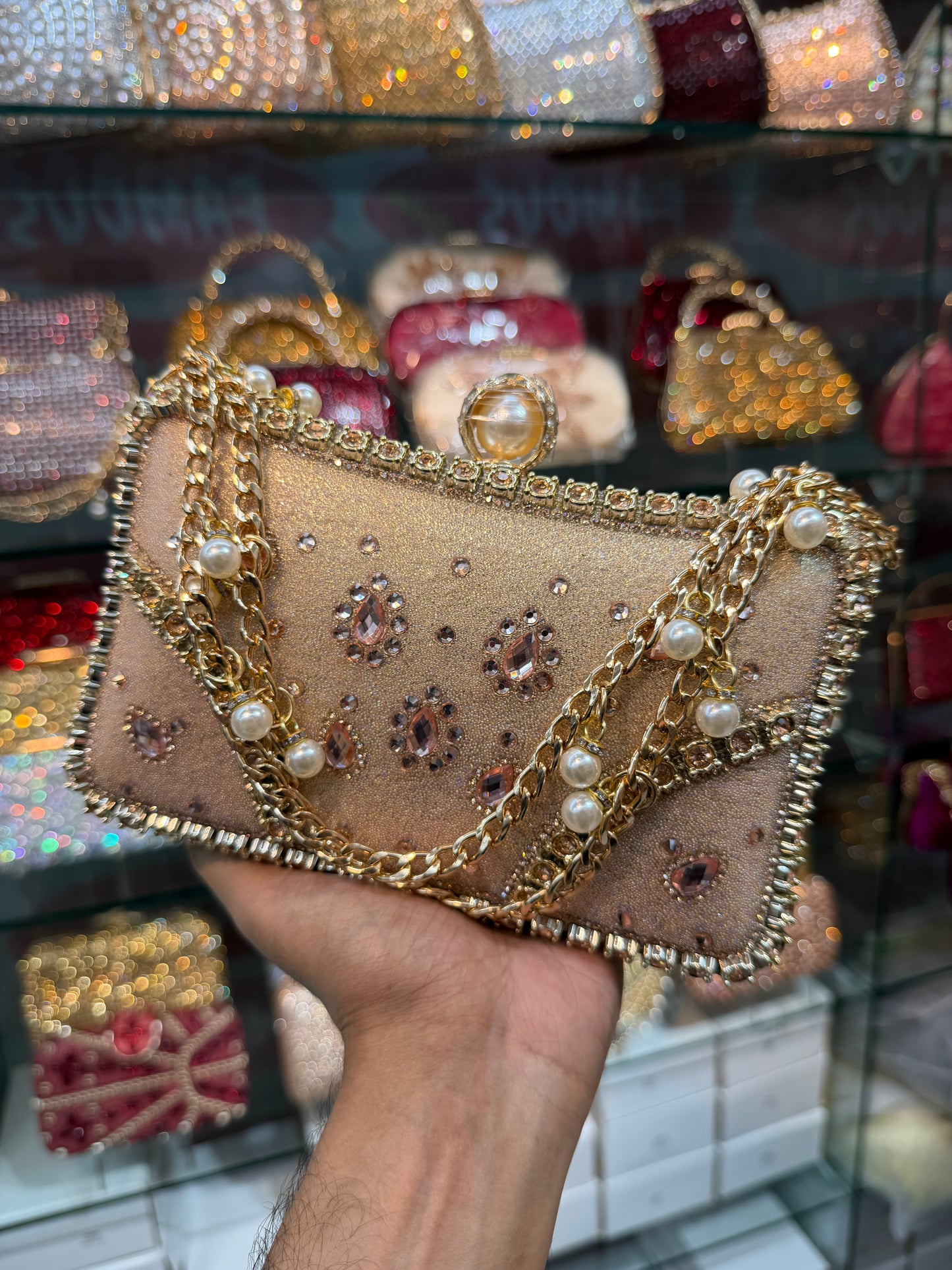 Exclusive gorgeous looking party clutch