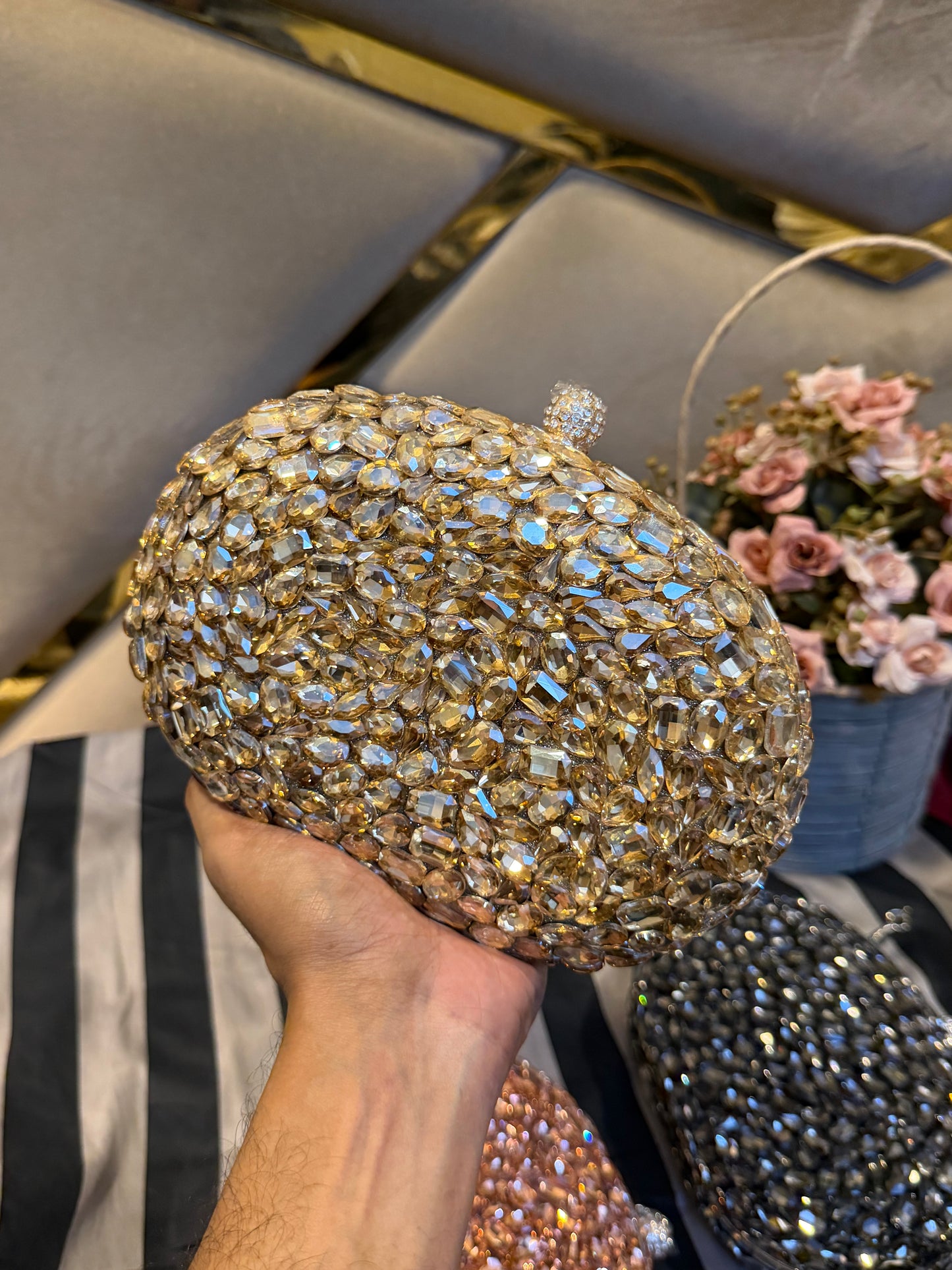 All over stone gorgeous party clutch- premium version
