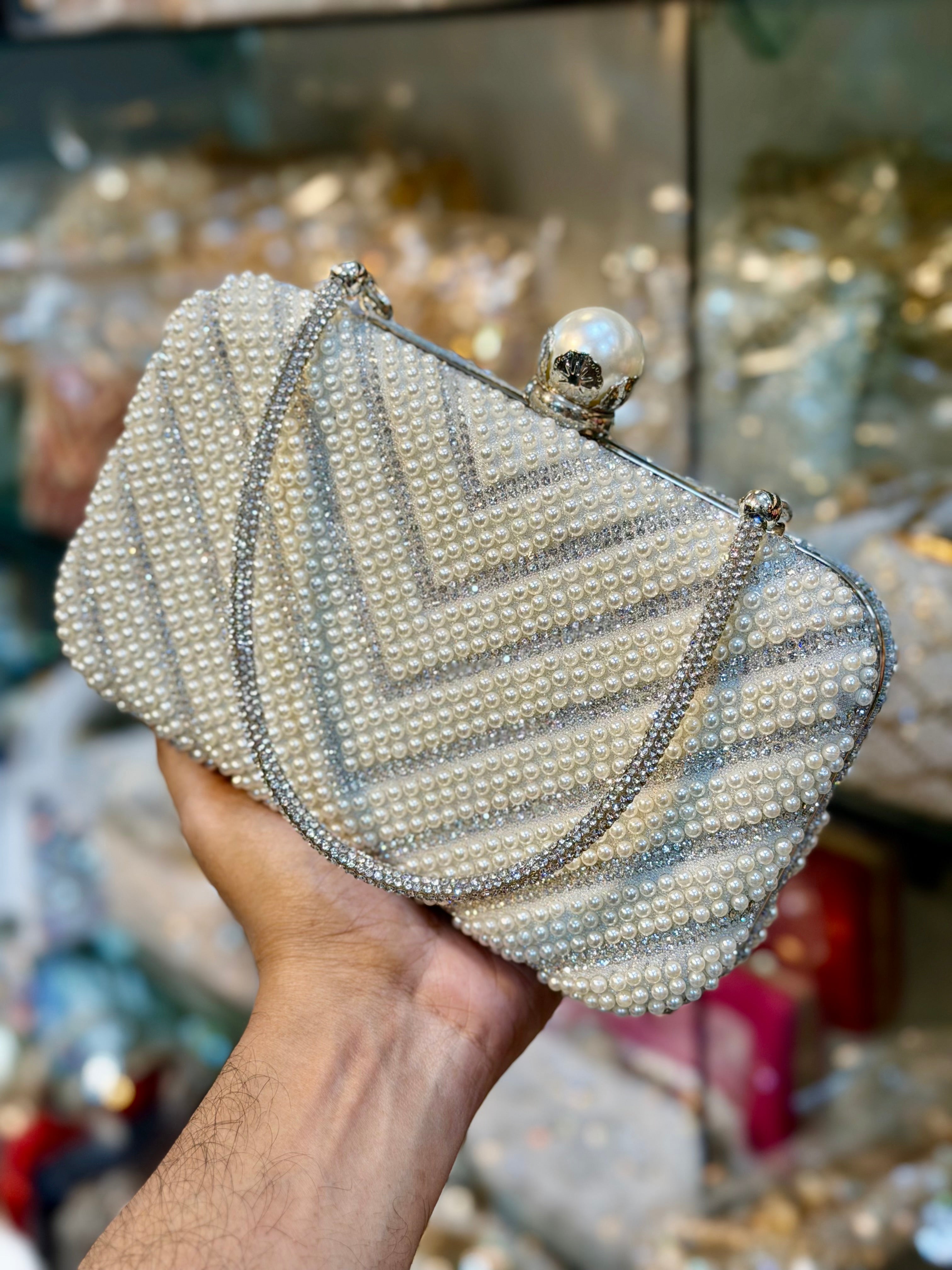 New pearl design gorgeous party purse