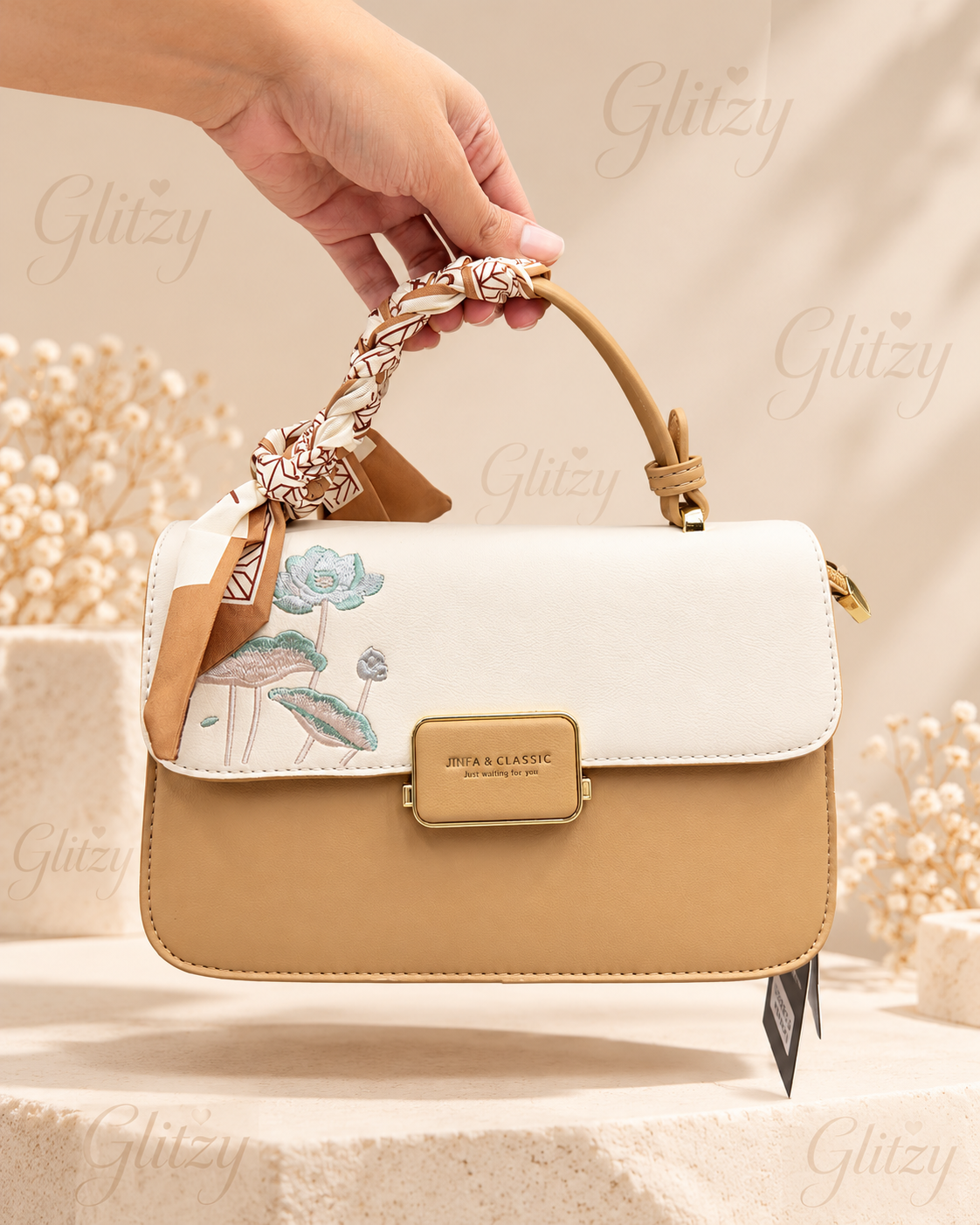 Jinfa & Classic fashionable premium handbag | Glitzy