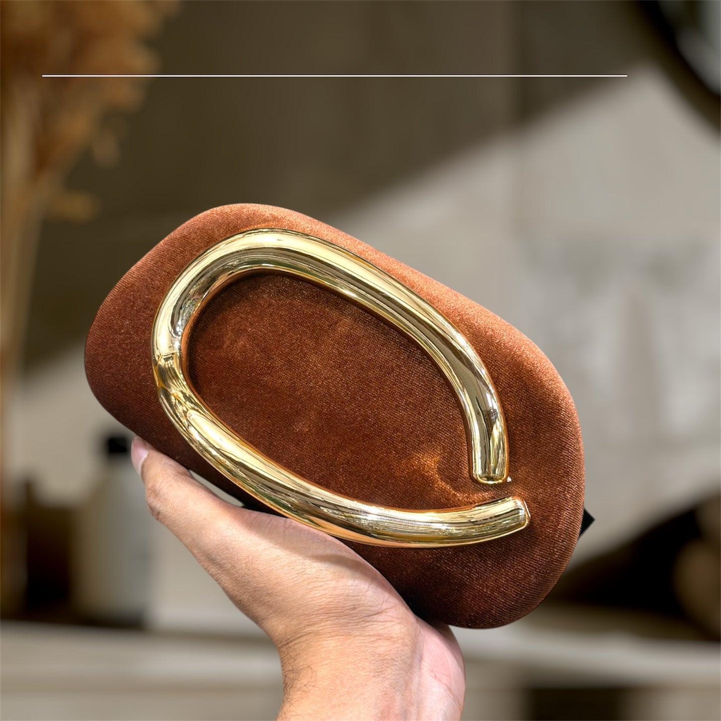 Trending viral velvet fashionable clutch