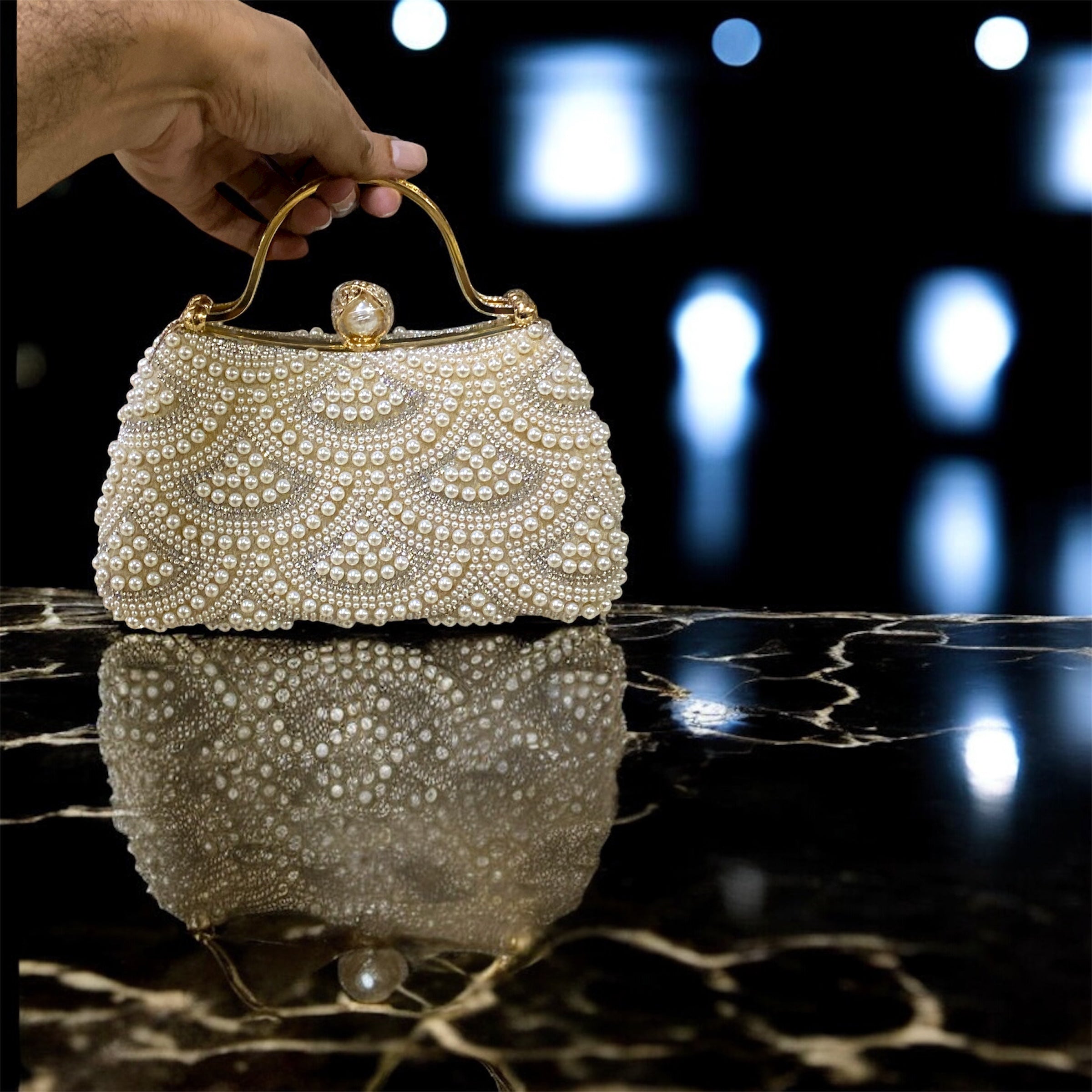 Pearl design party purse party bag