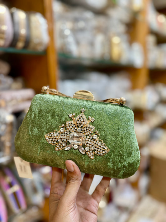 Stock clearance sale party clutch available