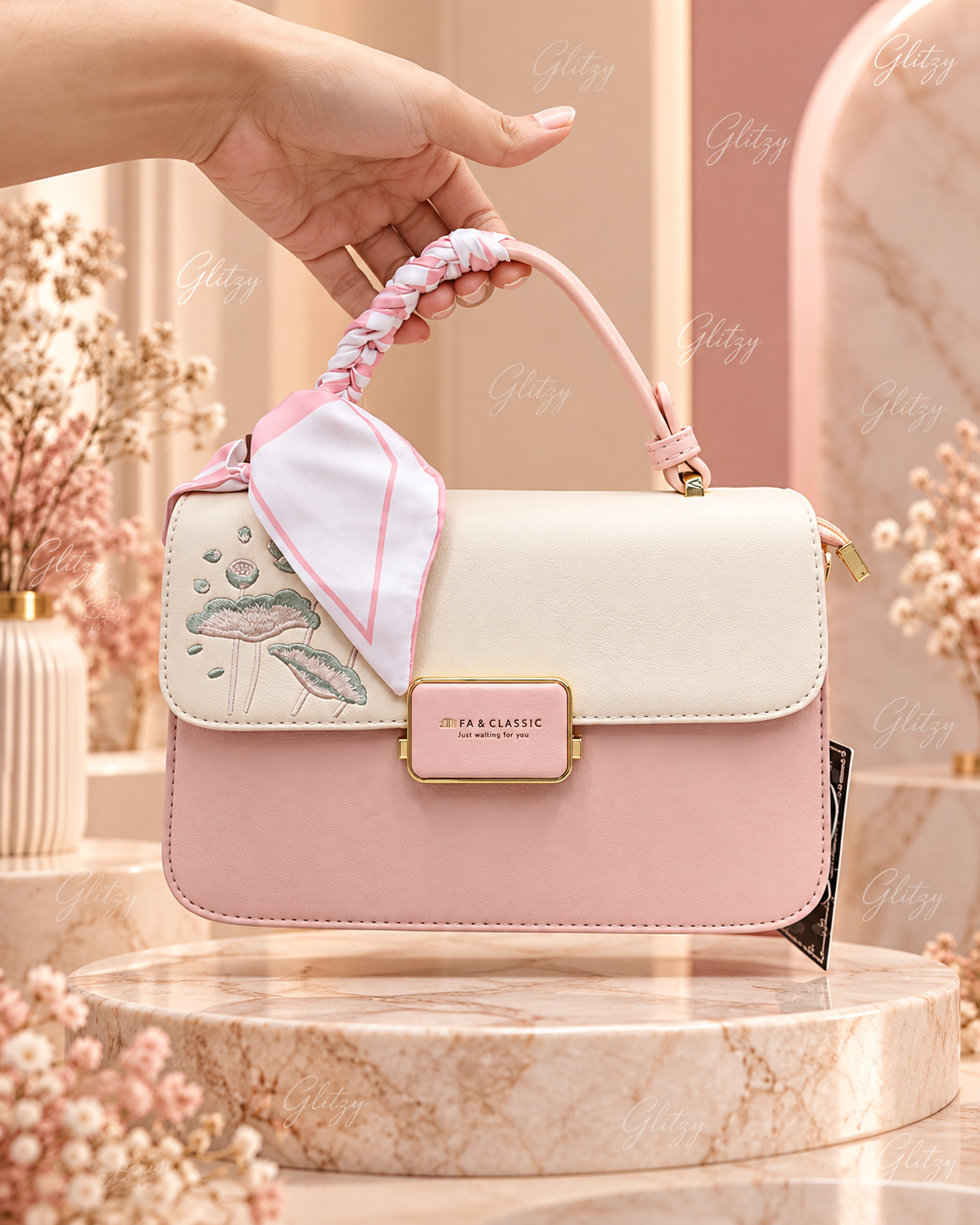 Jinfa & Classic fashionable premium handbag | Glitzy