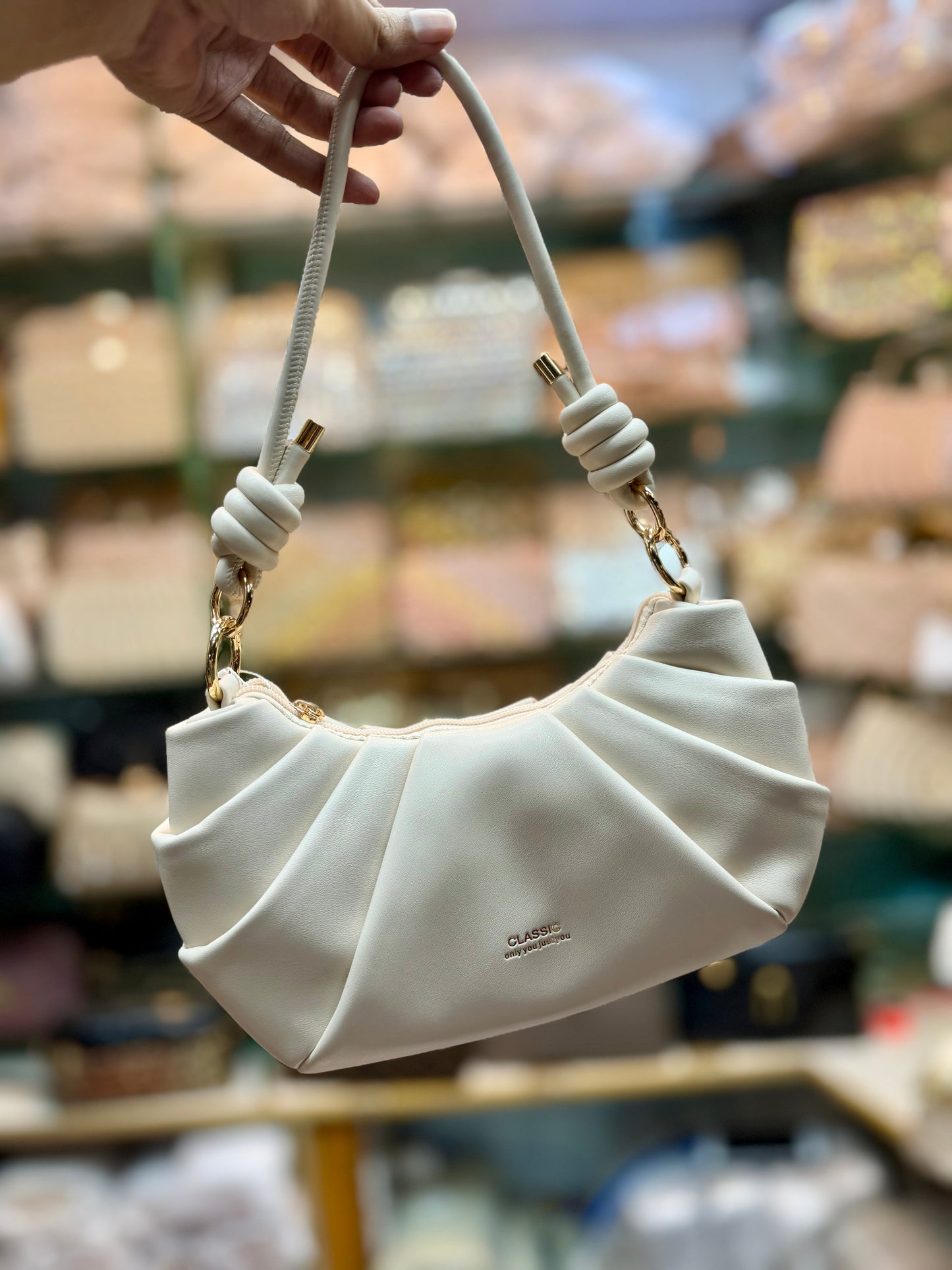 Fashionable classic shoulder bag with long strap premium quality imported bag