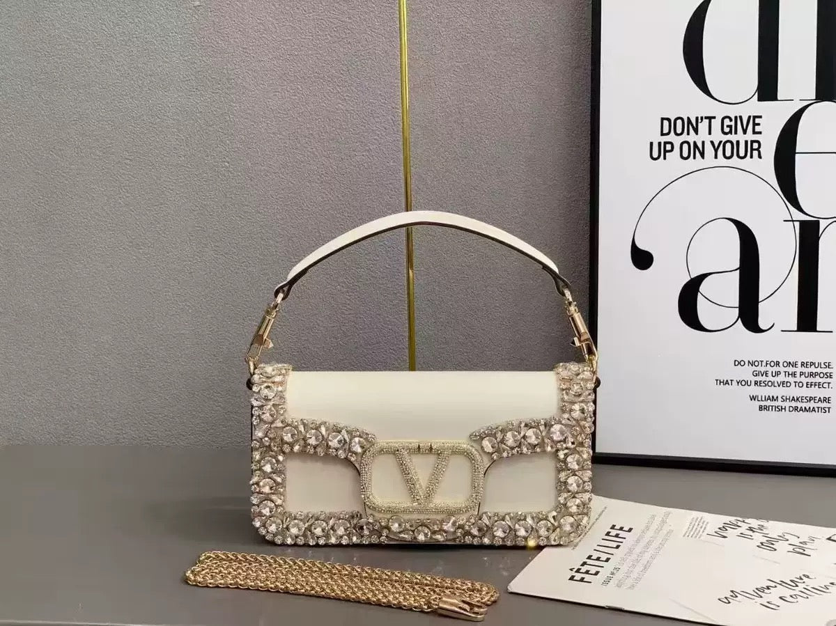 Exclusive gorgeous stone worked fashion bag