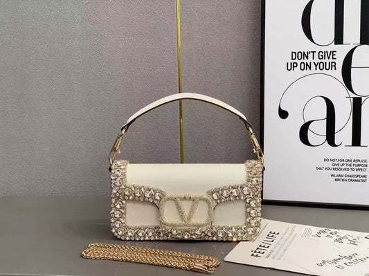Exclusive gorgeous stone worked fashion bag