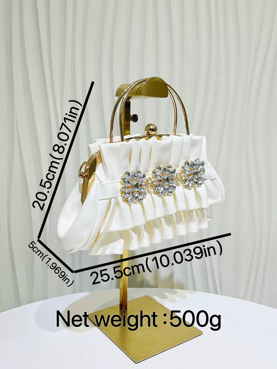 Fashionable and beautiful looking party hand purse available.