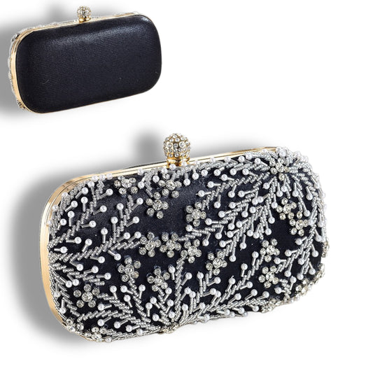Handcrafted beautiful gorgeous looking party hand purse for wedding dinner dates | Glitzy