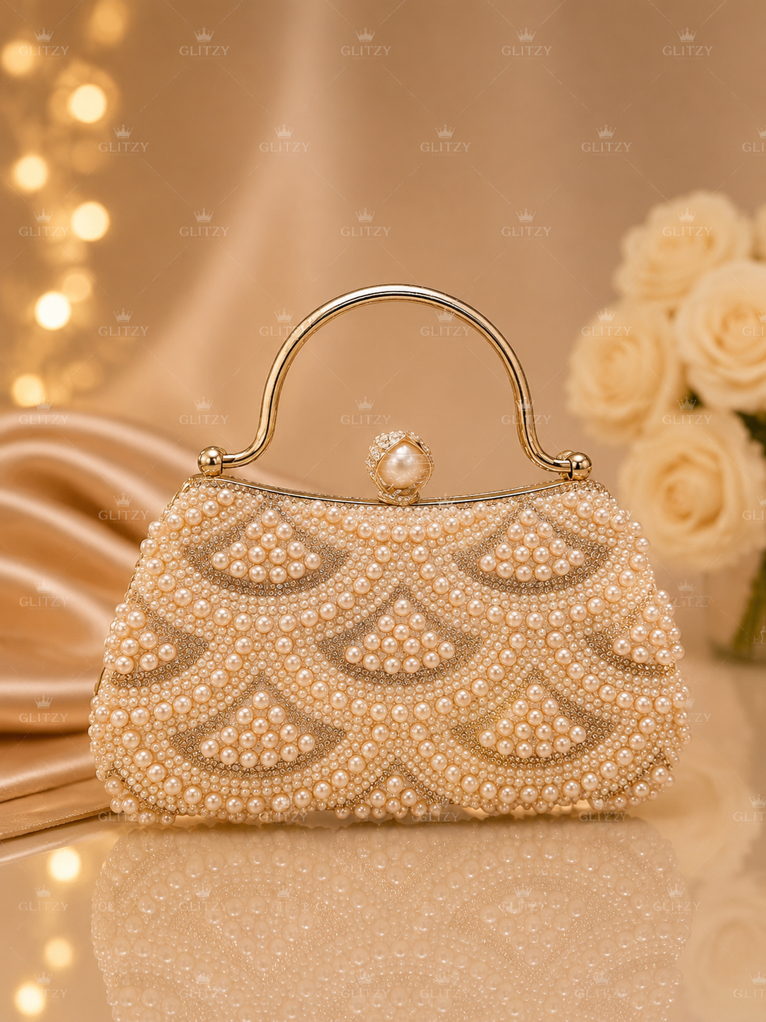 Pearl design party purse party bag