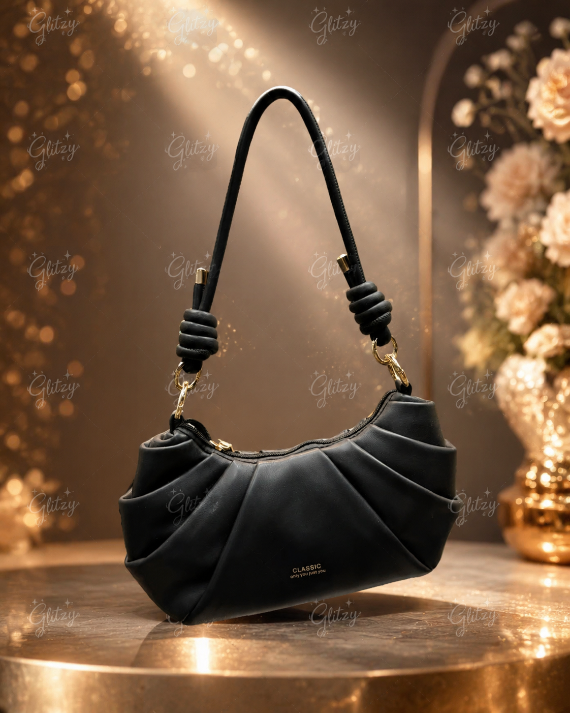 Fashionable classic shoulder bag with long strap premium quality imported bag