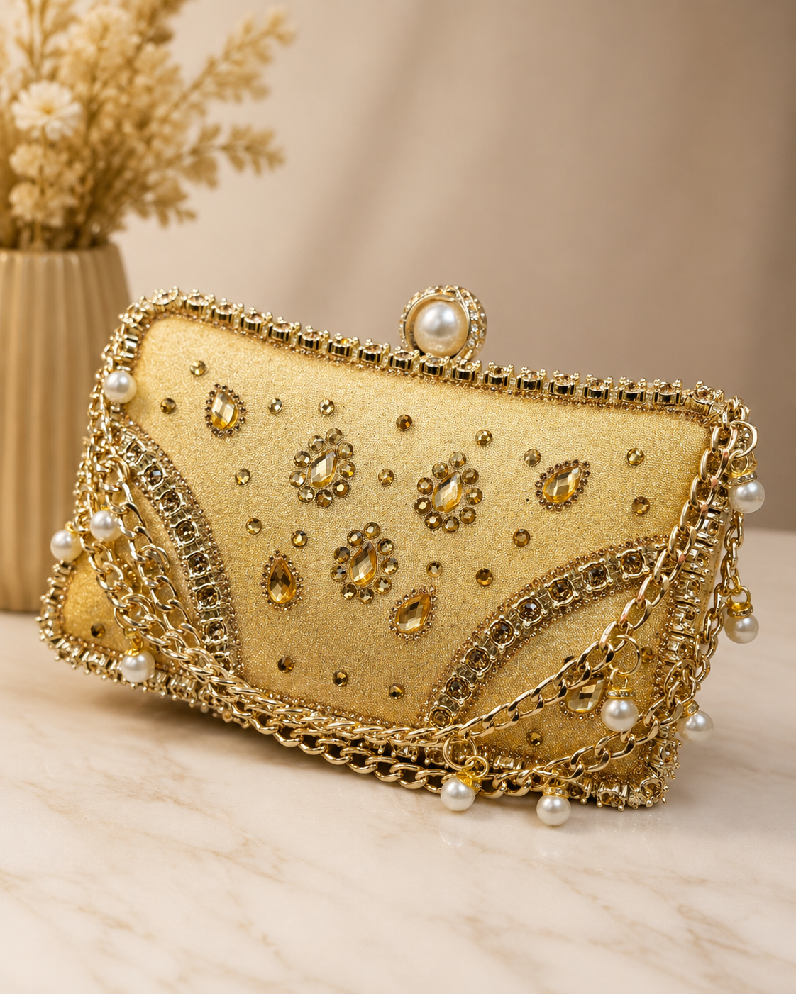 Exclusive gorgeous looking party clutch