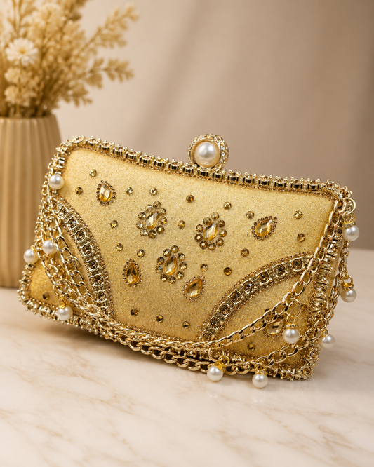 Exclusive gorgeous looking party clutch