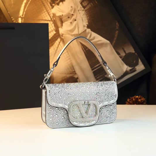 A luxurious, sparkling stone party bag