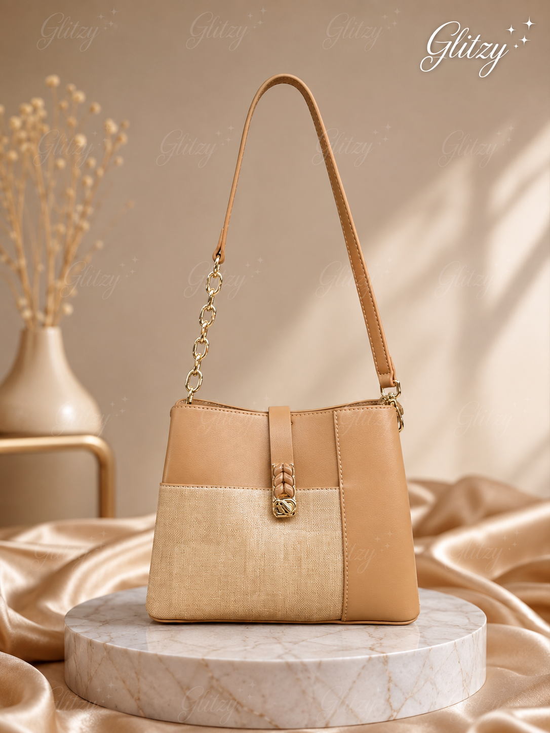 VOGUE AND CLASSIC exclusive shoulder Sling Bag | khaki color