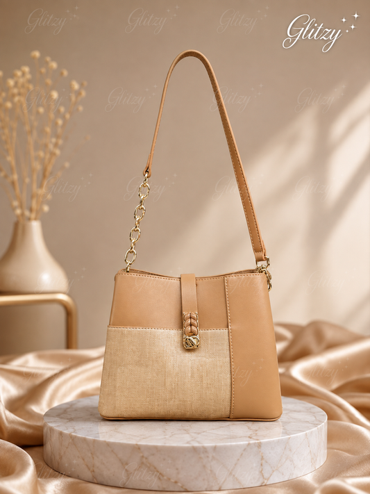 VOGUE AND CLASSIC exclusive shoulder Sling Bag | khaki color