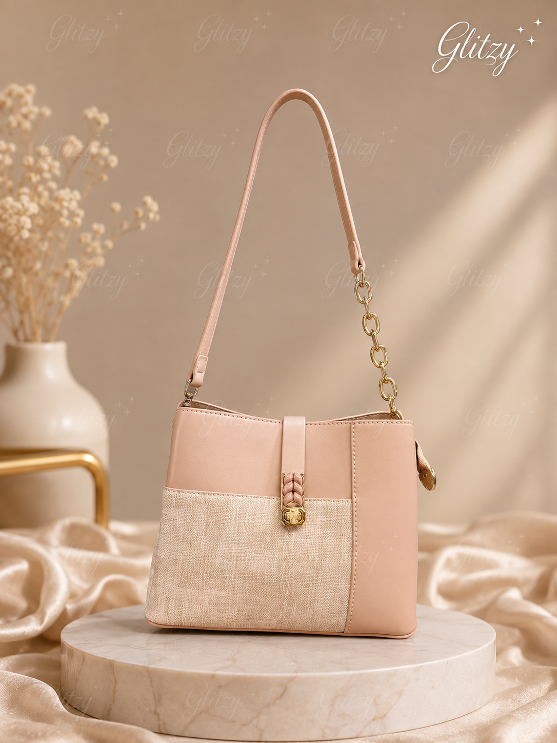 VOGUE AND CLASSIC exclusive shoulder Sling Bag | baby pink